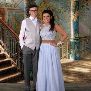 Turquoise Mediterranean Princess Prom dress